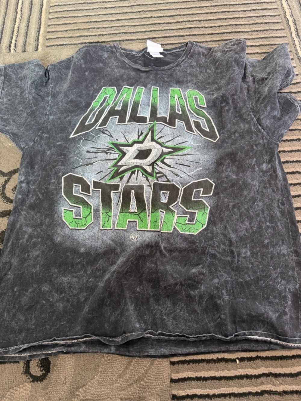 Vintage Dallas Stars Tee - Black and Green XL